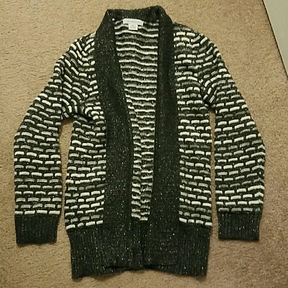 Liz Claiborne open front sweater with sparkle - Picture 1 of 2
