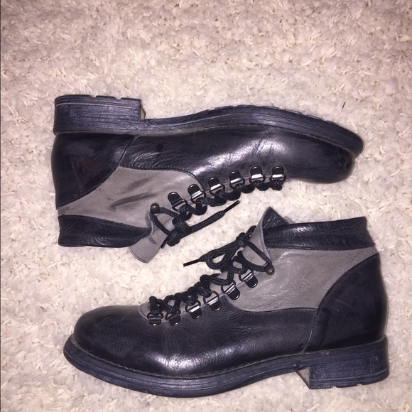 Made in Italy lace up booties