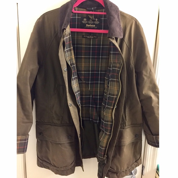 Barbour plaid jacket