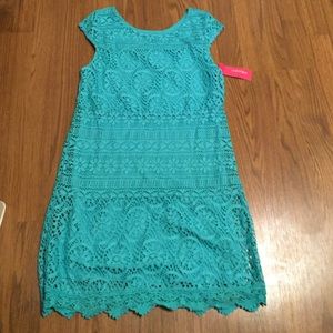 Blue slim dress. Size small