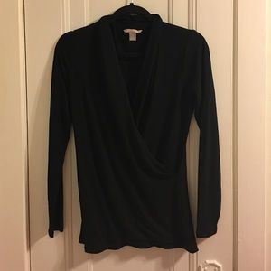 Banana republic wrap blouse