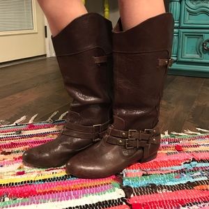 Gianni Bini brown leather boots