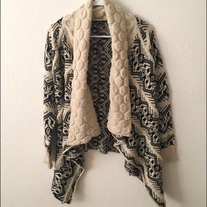 Fair isle cardigan sweater