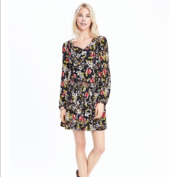 Long sleeve floral dress