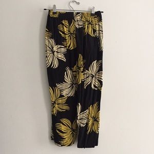 Vintage Tropical Print Culottes