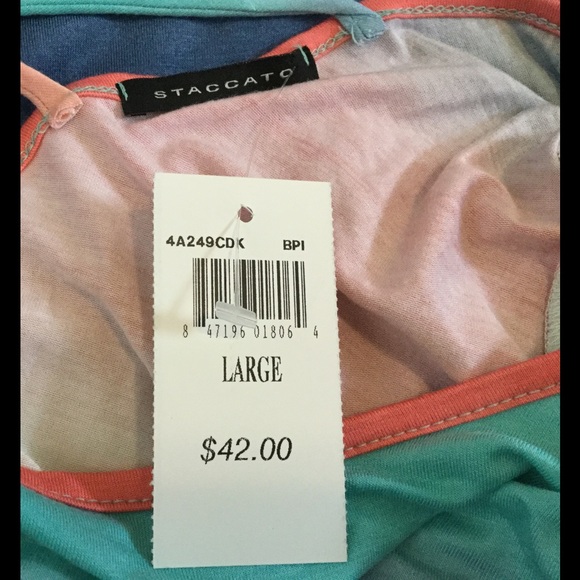 Tye Dye Crossback Tunic Dress - Picture 6 of 6