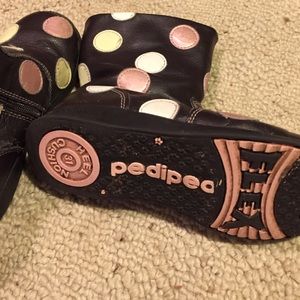 Cute polka dot boots PEDIPED