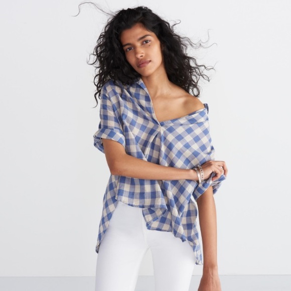 Madewell Tops - Madewell courier button-back shirt buffalo check