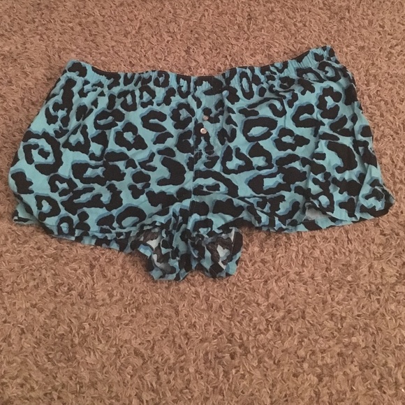 Blue leopard print shirts.
