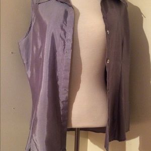 Silk blouse sleeveless