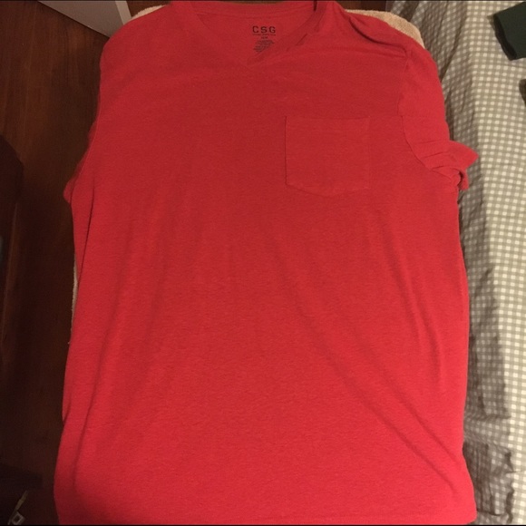 All Red Champs Sports Gear V-Neck