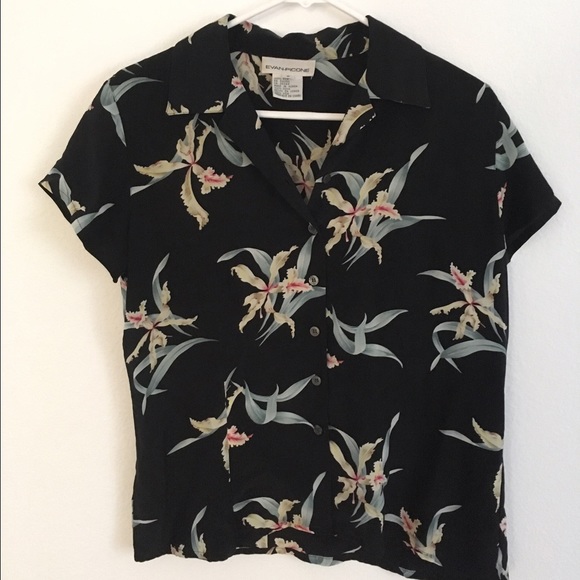 Vintage Silk Floral Blouse