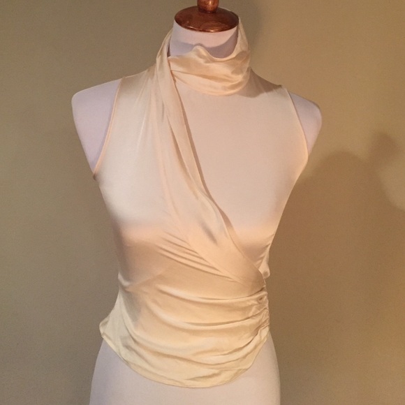 ARMANI COLLEZIONI sleeveless silk blouse size 4