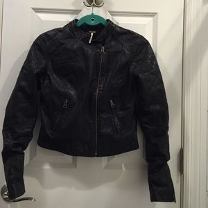 Free people leather jacket