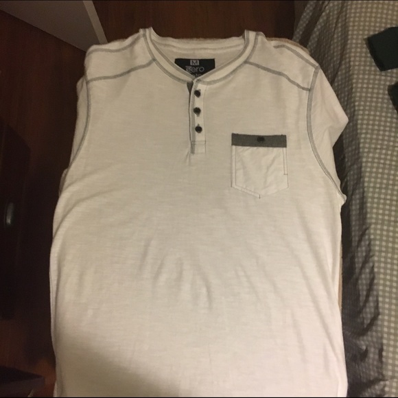 All White Quarter Button Up Casual Shirt