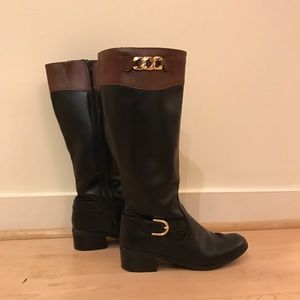Black/Brown Riding Boots