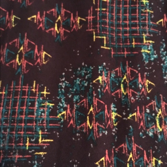 LuLaRoe OS Maroon Brown Leggings NWT