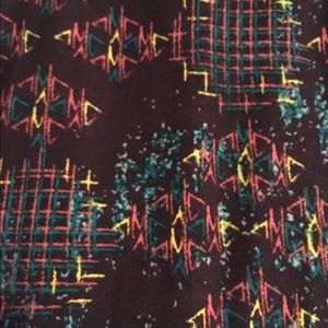 LuLaRoe OS Maroon Brown Leggings NWT