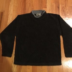 Men's mock turtleneck fleece pullover