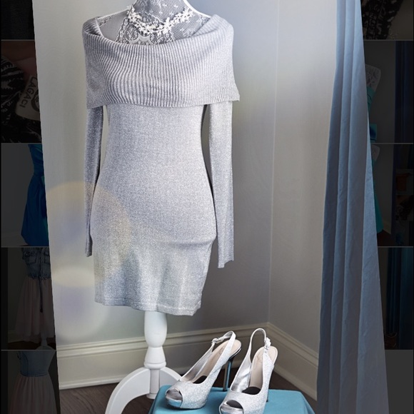 Sexy Silver Tight Dress