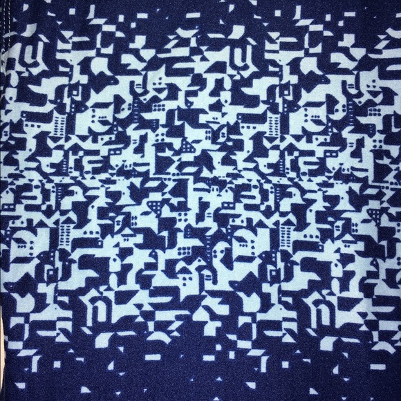 LuLaRoe OS Blue Gradient Leggings NWT
