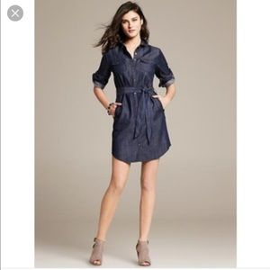 Chambray shirt dress