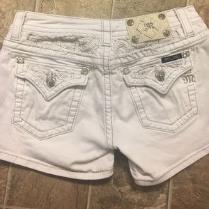 White Miss Me Shorts!
