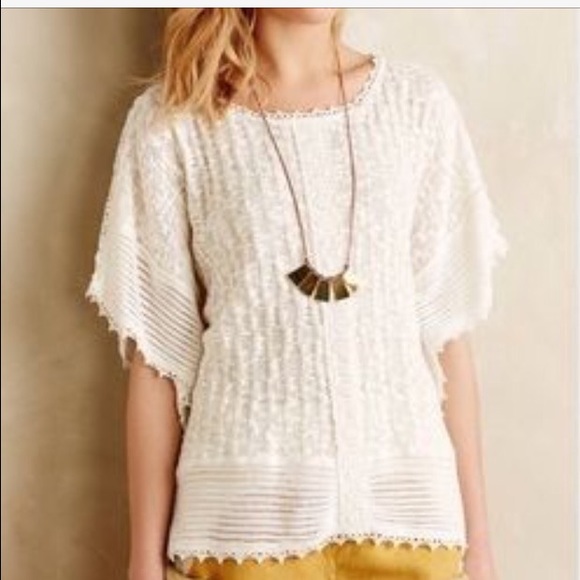 Anthropology Meadow Rue sweater poncho