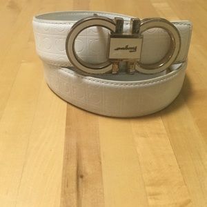 Ferragamo belt (white)