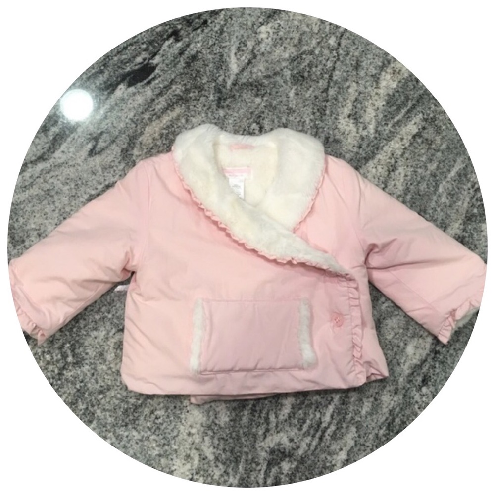 Janie AND Jack faux fur lines winter coat