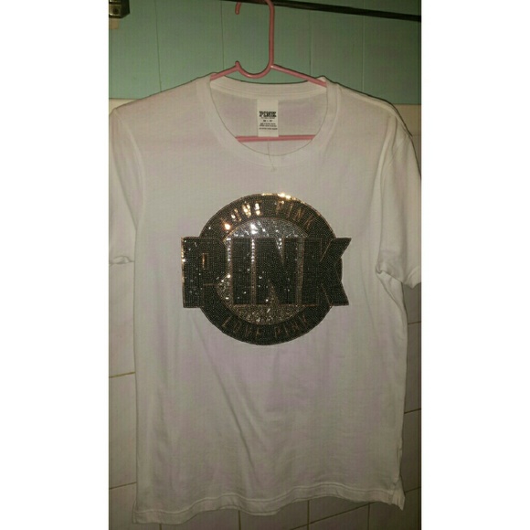Victorias secret PINK white tee.