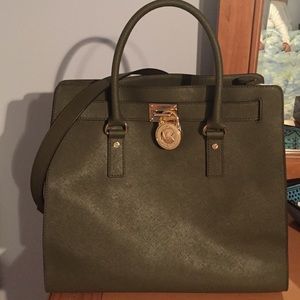 Michael Kors Olive Green Purse