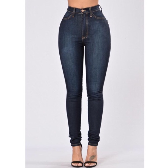 Fashion Nova Classic High Waist Skinny Jeans Dark