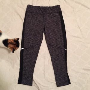 Black and gray leggings