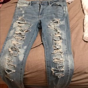 Ripped American Eagle Jeggings