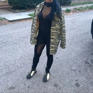 Oversized camo jacket