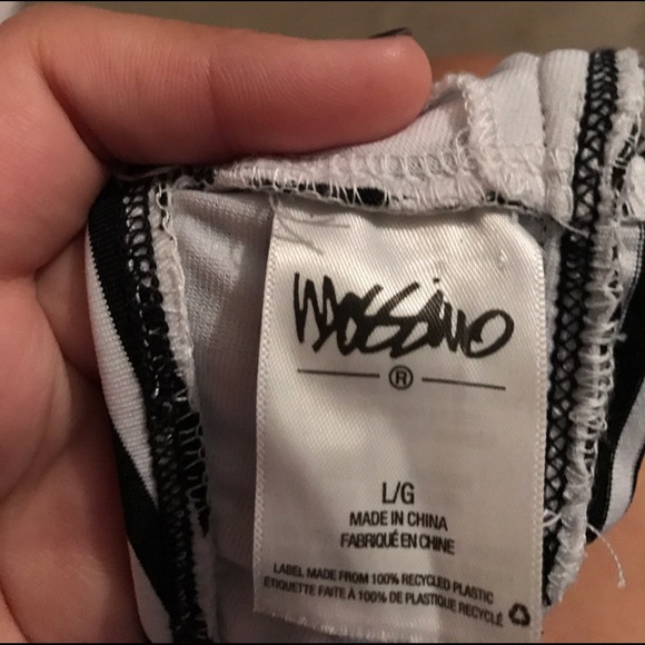 Black and white striped Tankini - Picture 2 of 2