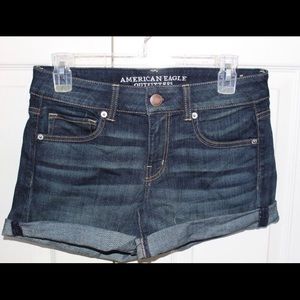 AE Mid rise jean shorts