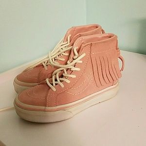 VANS PINK SUEDE TASSLE
