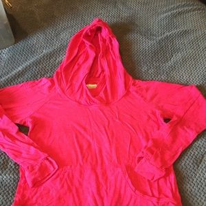 Large light weight pink hoodie
