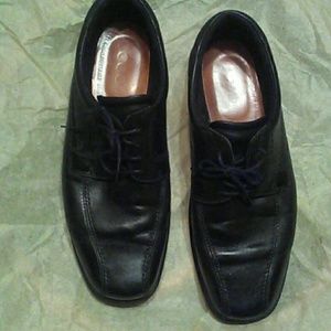 ECCO  mens size 47 black lace up shoes