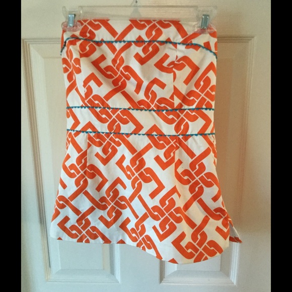 Strapless blouse by Jennifer Reale design