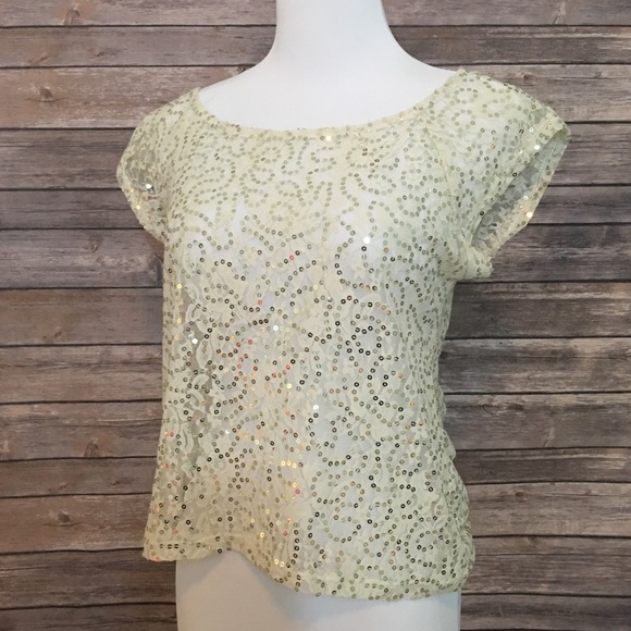Fun Sequined Top ~ Sz Medium