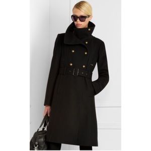 BCBGMaxazria Funnel Collar Trench Coat