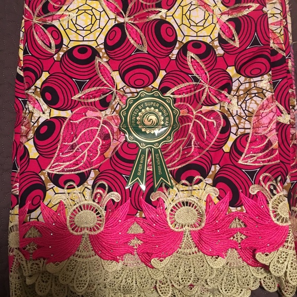 Traditional African Swiss lace
