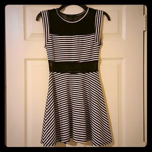 Small striped mini dress