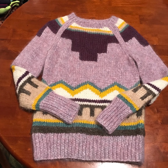 FINAL SALE Geometric Striped  Sweater by J. Crew
