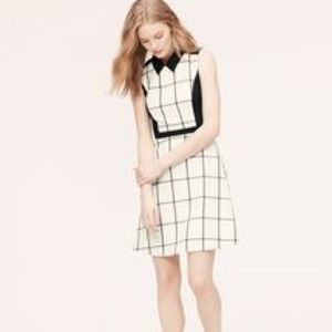 SOLD! LOFT Windowpane Sleeveless Dress