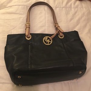 Black Michael Kors Leather Handbag