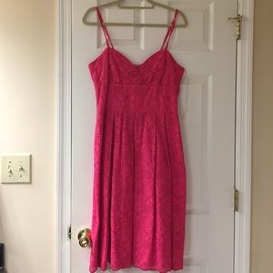 Hot Pink Eyelet Lilly Pulitzer Dress Size 8